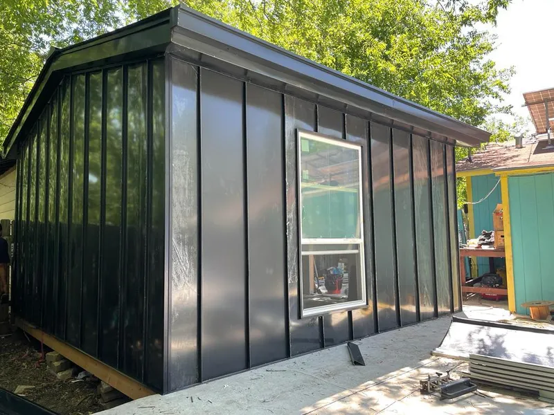 Black standing seam metal wall panels for Roof Inspection in Beachwood